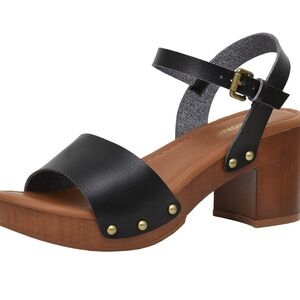Women's Sloan Faux Wood Sandal +Memory Foam Insole & LiteSole Technology -Wide